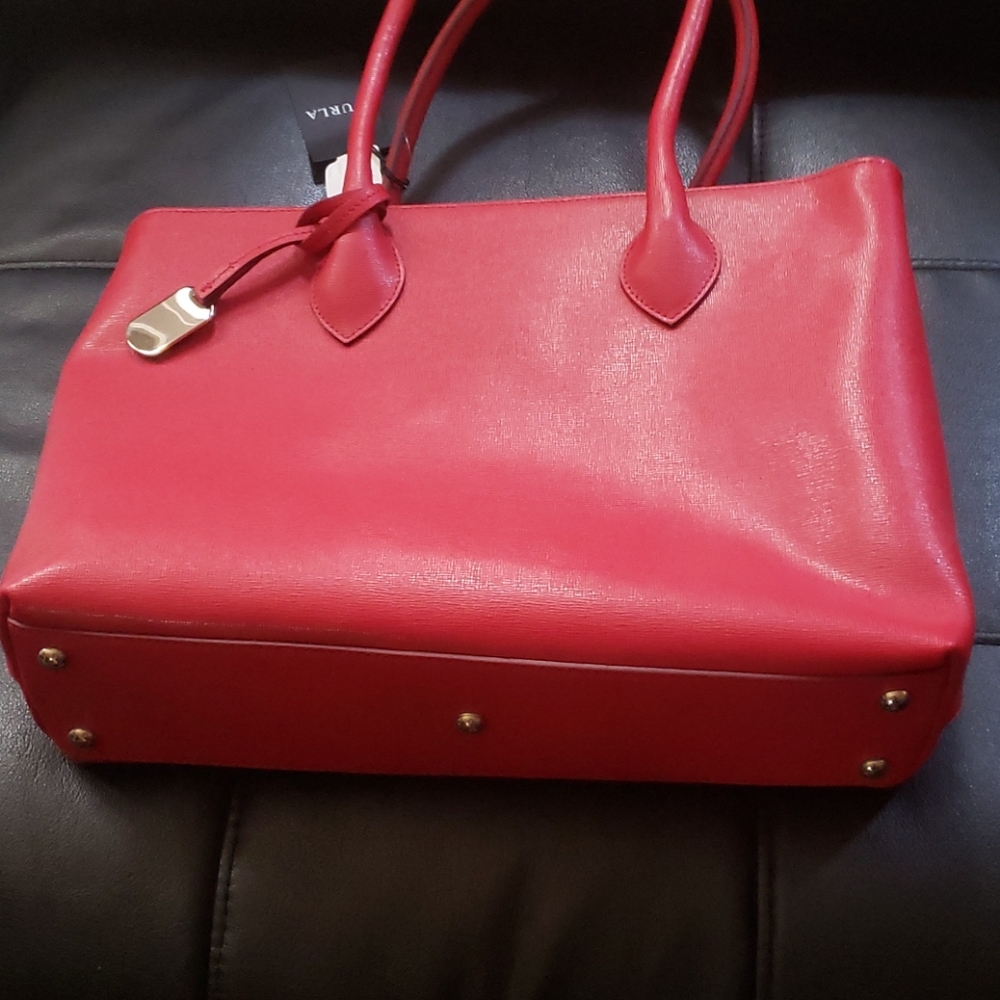 New With Tags Red Furla Shoulder Handbag - Picture 7 of 8